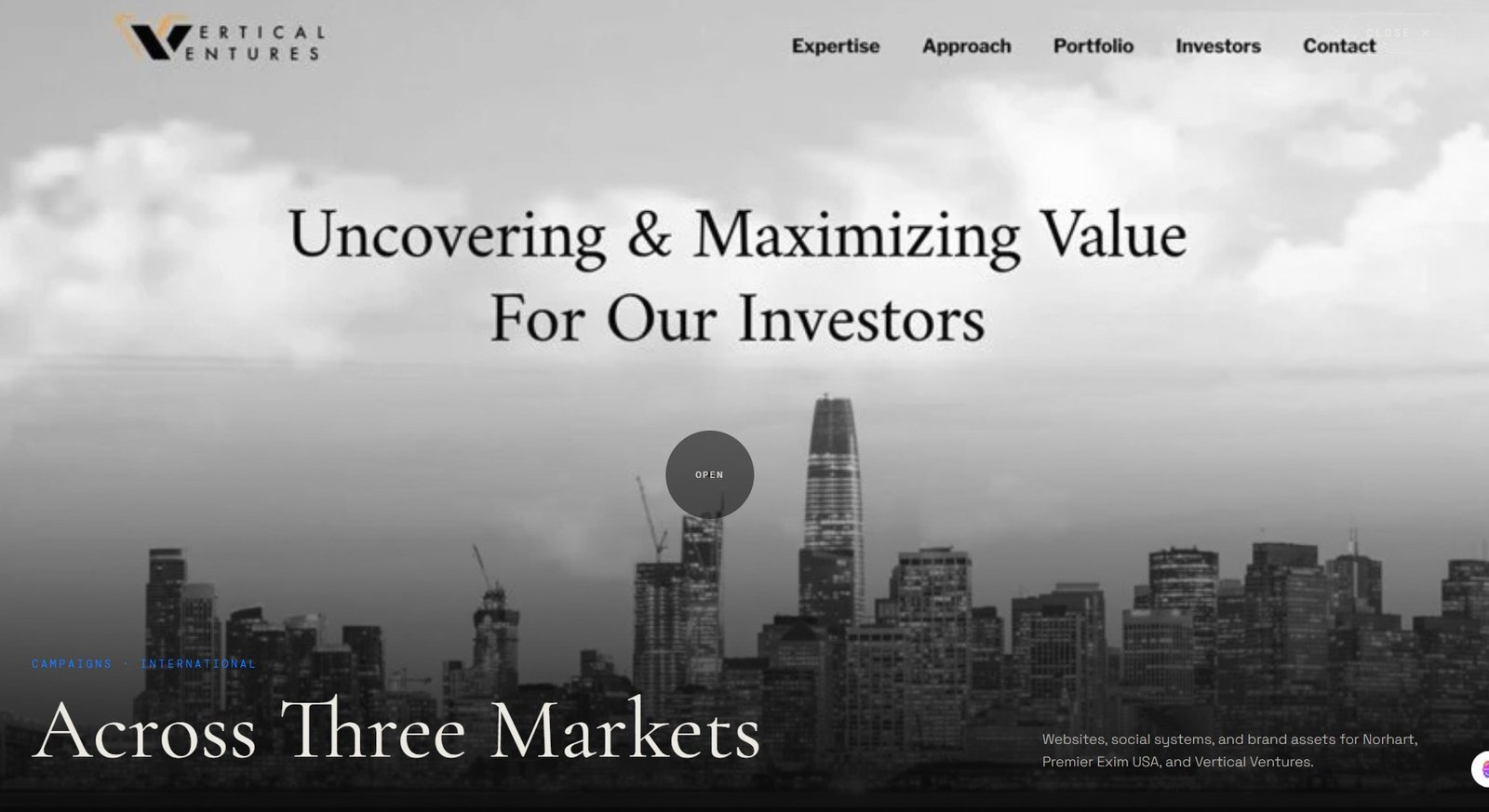 Vertical Ventures website