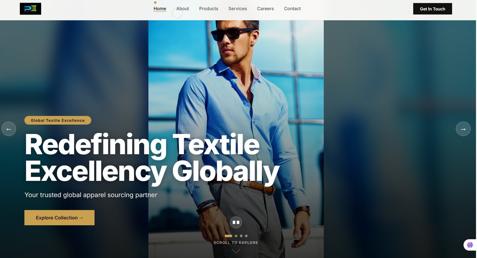 Premier Exim USA website